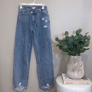 Straight High Waisted Jeans